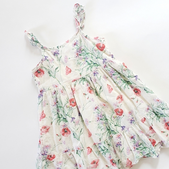 Sz 4 Baby GAP 100% Cotton Floral Print Dress - Picture 2 of 9